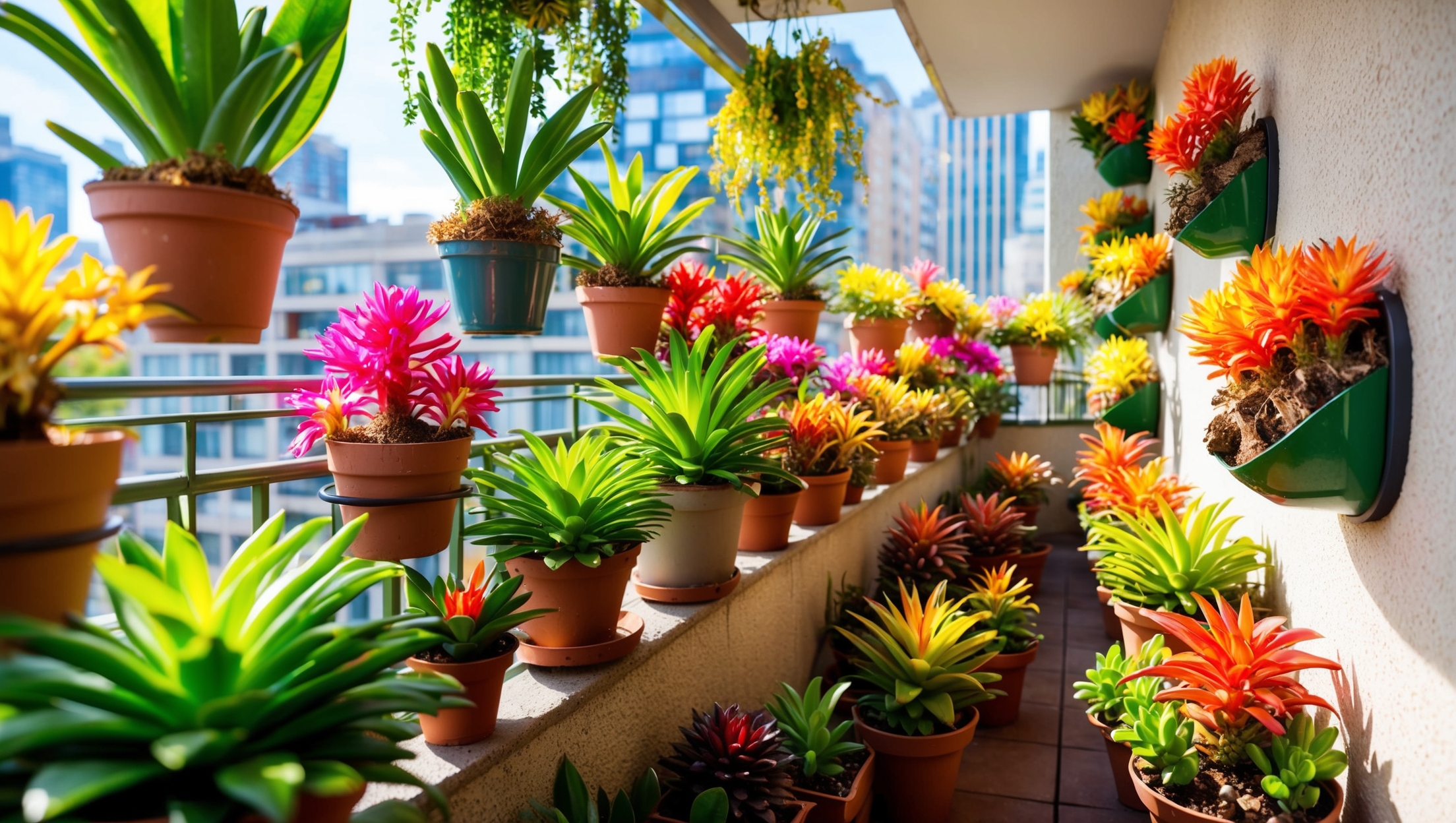 Bromeliad Balconies: Cultivating a Tropical Oasis in Small Spaces