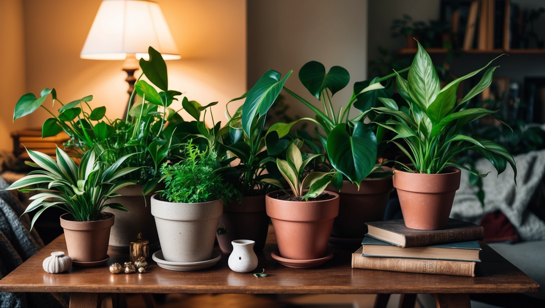 Grouping of houseplants