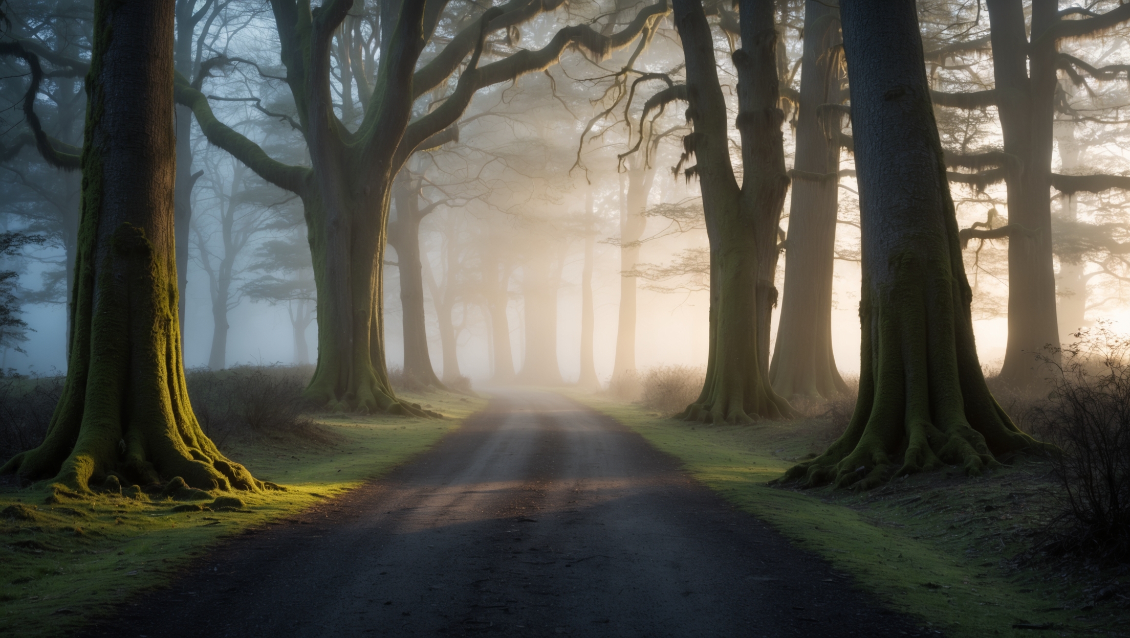 Mysterious forest path