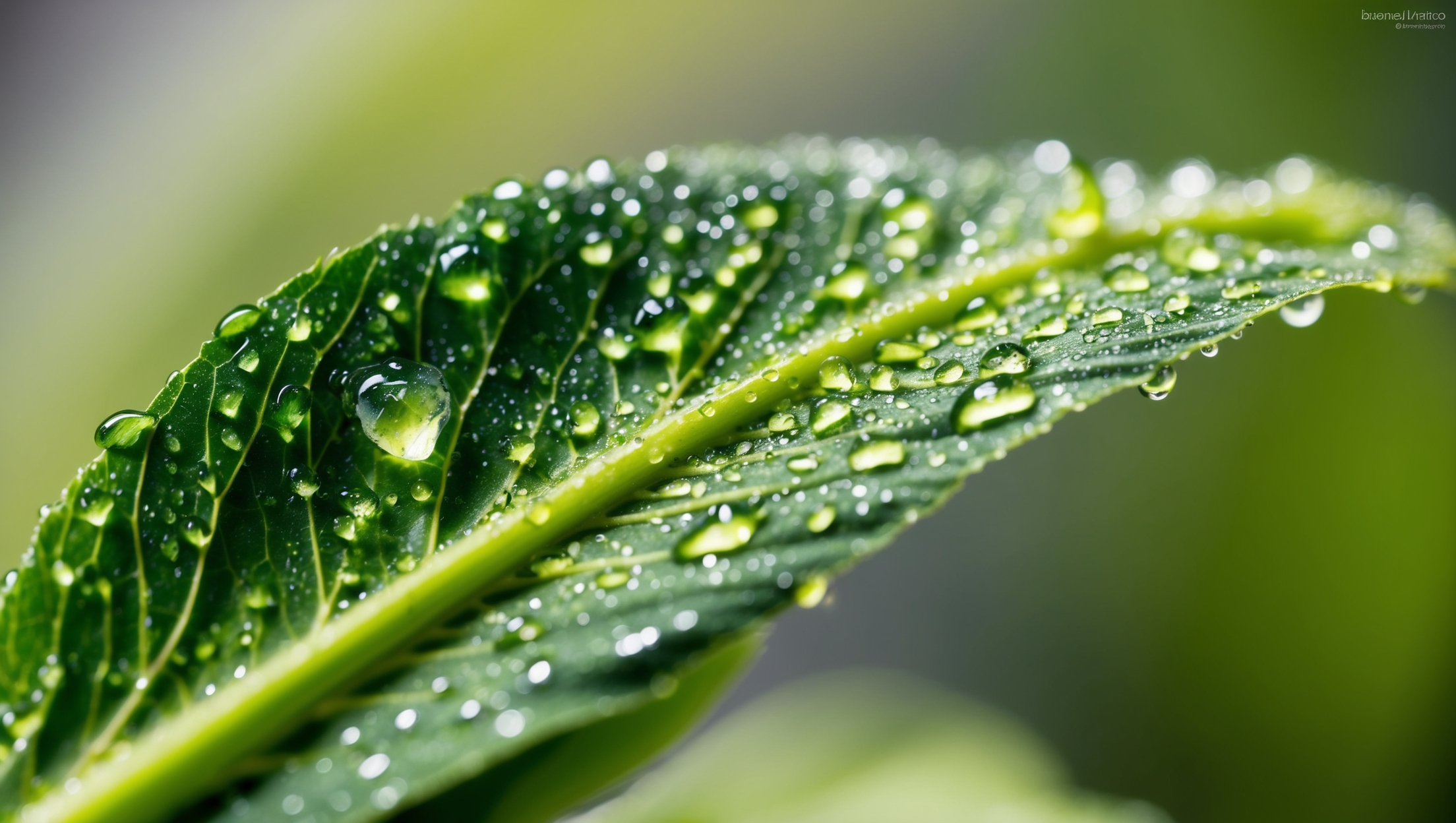 Close-up of plant leaf with water droplets