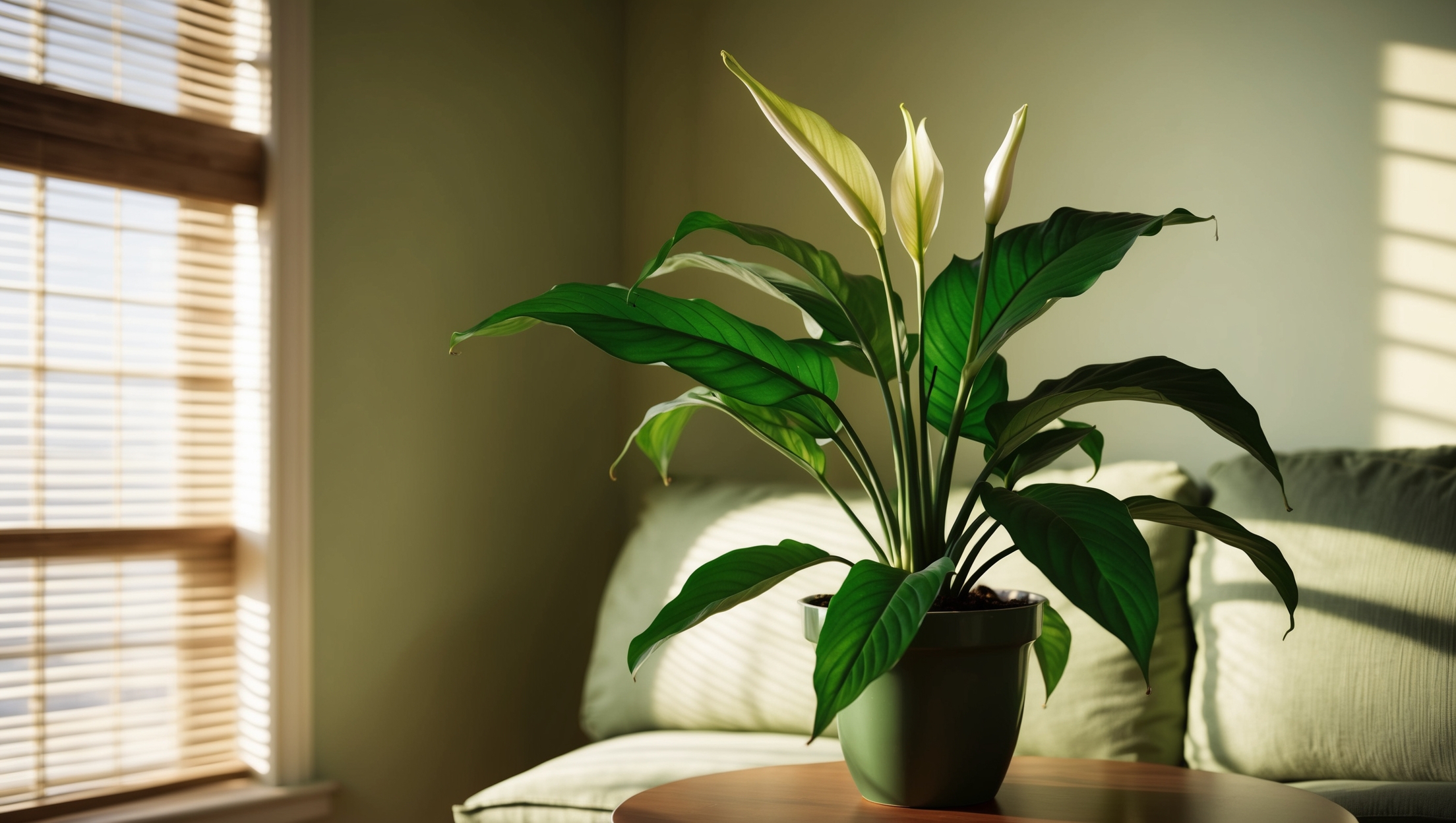 Peace lily sharing its secrets