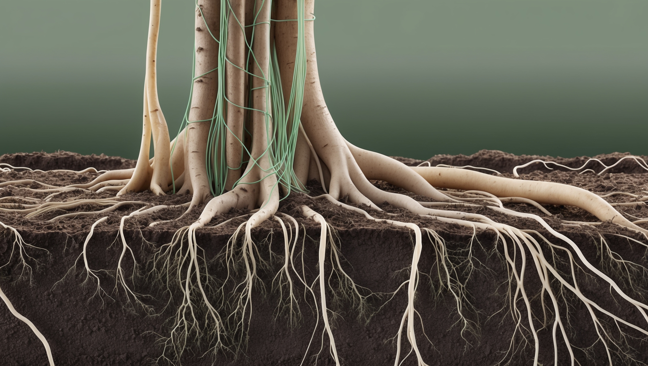 Roots network illustration
