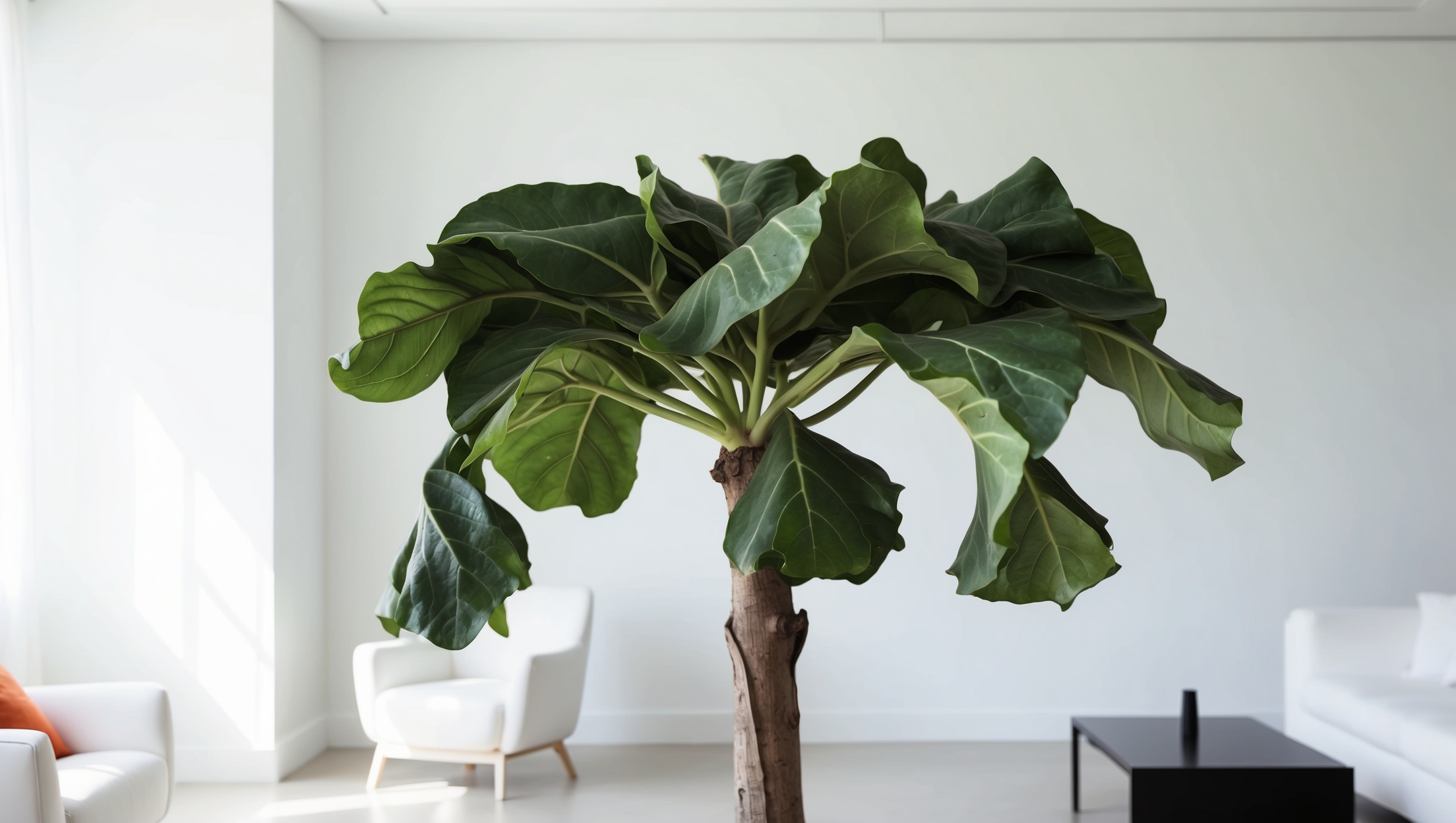 Fiddle leaf fig in drama mode