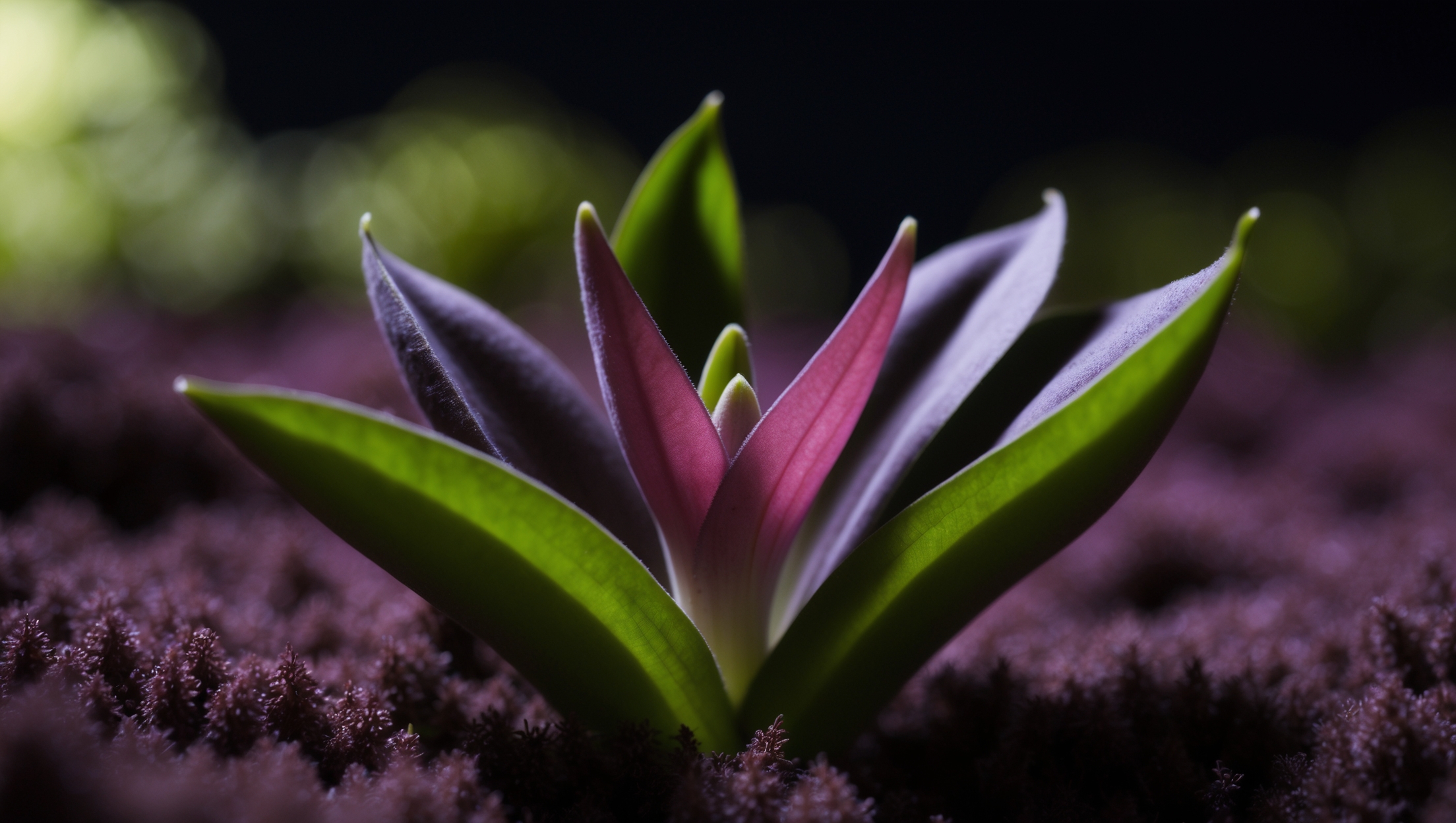 Oxalis with folded leaves