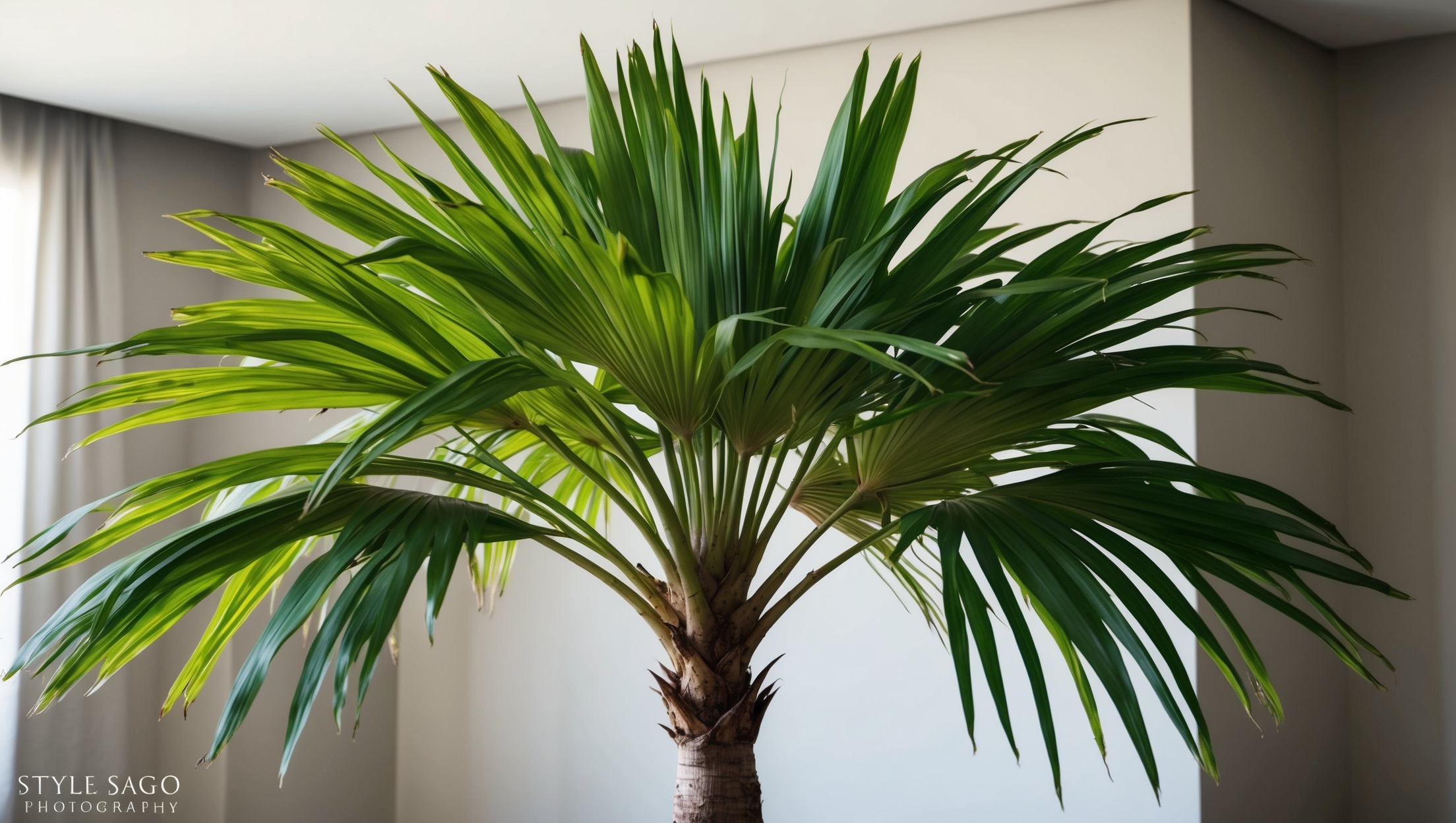 A Sago Palm basking in indoor sunlight
