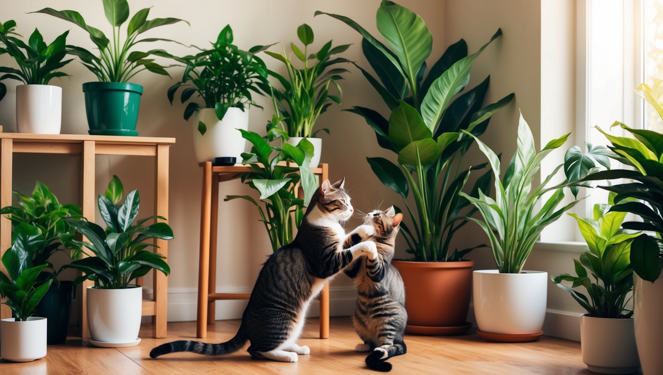 Pet-friendly plant setup